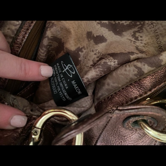 B Makowsky copper metallic bag - Picture 9 of 16